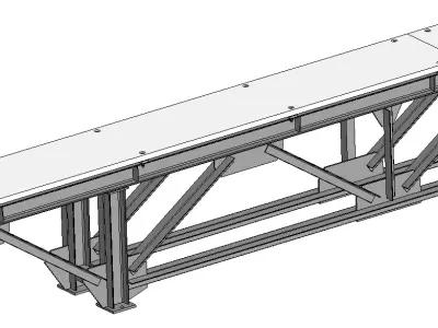 Rack for measuring the curvature of rolled products Free 3D model