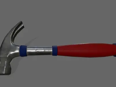 Hammer 1 Low-poly 3D model