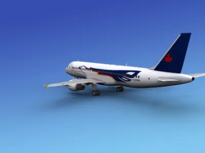 Airbus A320 Air Canada Eagle 3D model