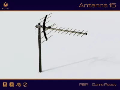 Antenna 15 Low-poly 3D model