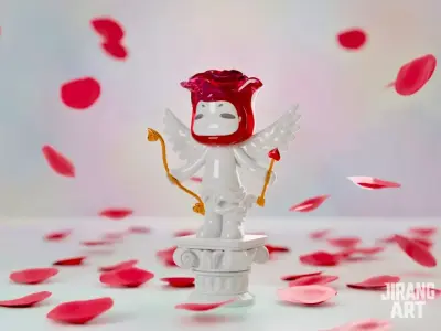 boy alone Valentine Day STL 3D Print Model  3D print model
