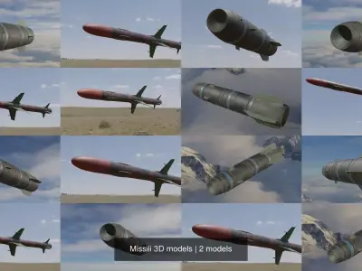 Missili 3D models 3D Model Pack