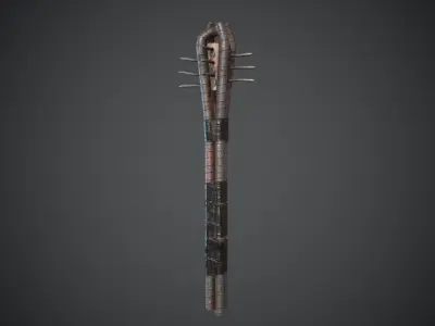 Spiked Weapon Rebar Melee Low-poly 3D model