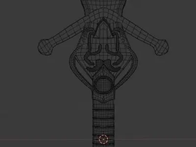 Sword Knot Low-poly 3D model