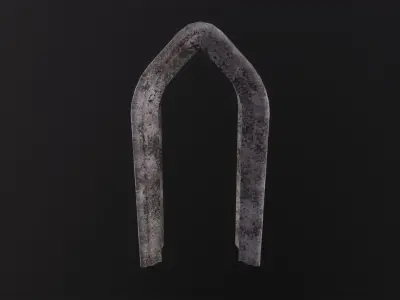 Old Stone Arch 3D Model Low-poly 3D model