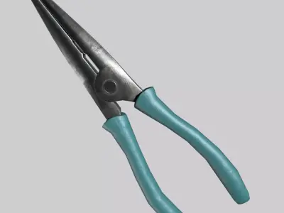 Nose Plier Low-poly 3D model