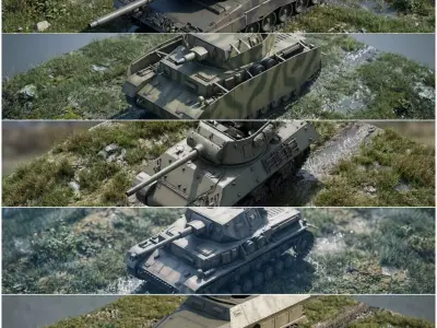 military vehicles pack Free 3D model