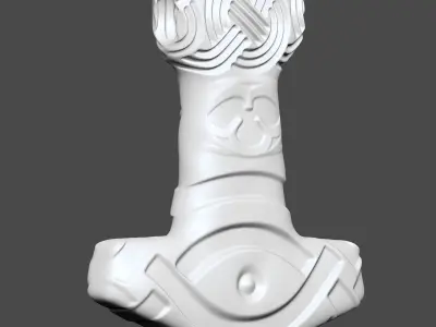 Viking Pendant Design One 3D Printable 3D print model