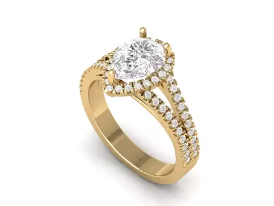 Wedding Ring 3D print model 77