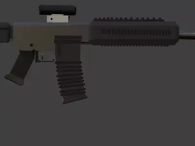 AR 15 Modern Assault Rifle Free 3D model