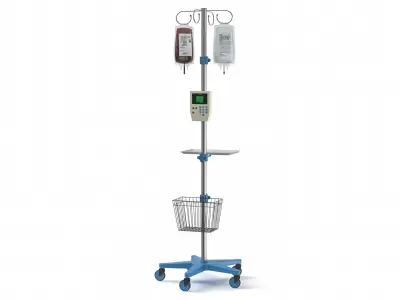 IV And Blood Stand 3D model