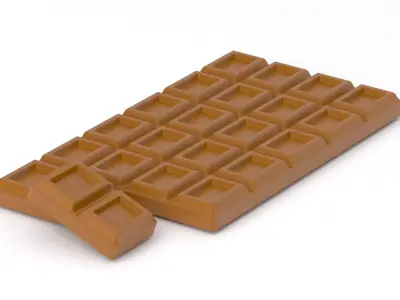 chocolate bar 3D model