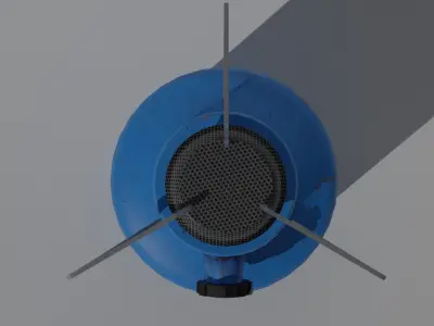 Gas bottle Low-poly 3D model purchase