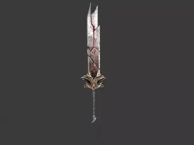 Great Sword 03 Low-poly 3D model