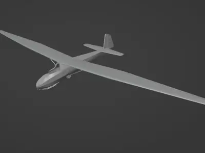 SZD-15 Sroka Glider 3D print model