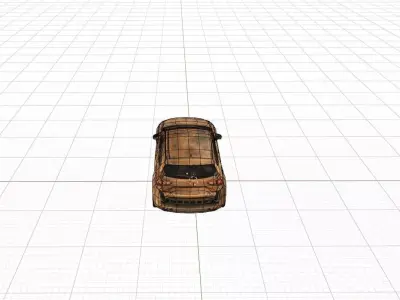Low Poly 3D Hatchback CaR Low-poly 3D model