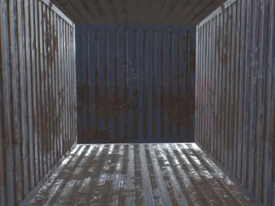 Container LowPoly shipping Free low-poly 3D model