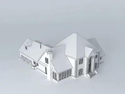 Brick Mansion Free 3D model