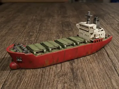 Cargo ship 2 3D print model