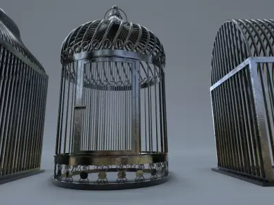 Bird cage Collection 3D model purchase