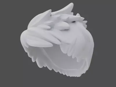 Anime Spiky Hair 3D Model for Lego Minifigure Jackfrost  3D model