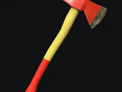 Fire Axe  Low-poly 3D model