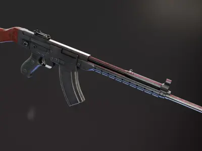 NDR Rifle Low-poly 3D model