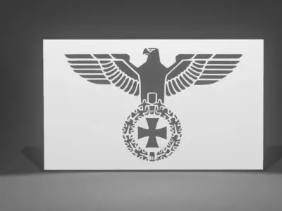 German Imperial Eagle Lightbox 3D print model