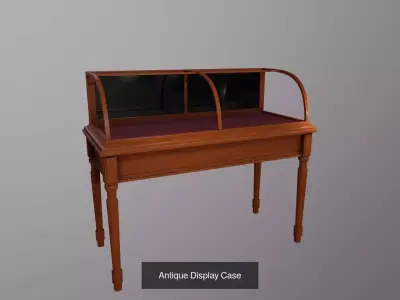 Antique Display Cases 3D Model Pack