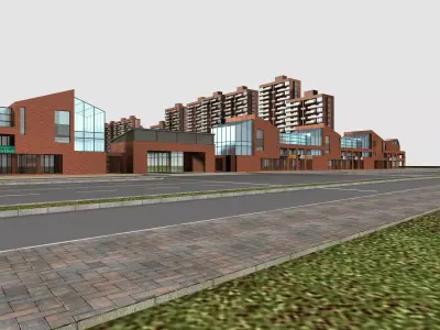 Commercial Building 3D model 127