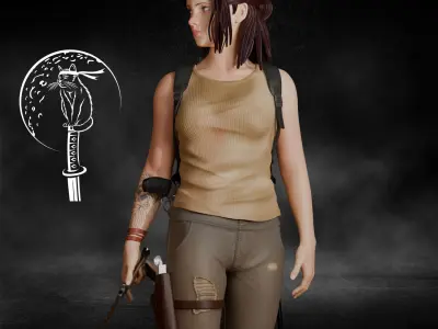 Ellie The Last of Us 3D print model