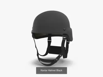 Kevlar Helmet Collection 3D Model Pack