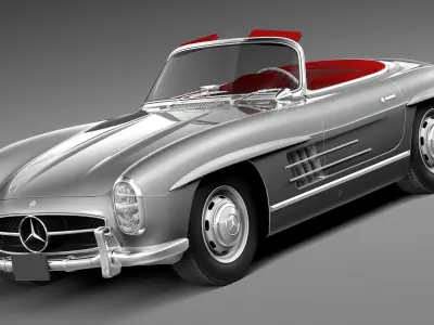 Mercedes-Benz 300SL Roadster 1957 3D model buy
