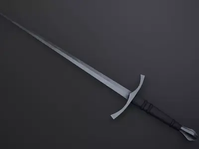 Longsword Low-poly 3D model