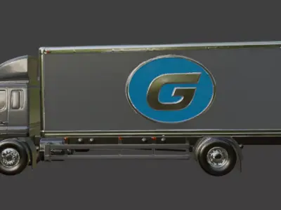 Delivery truck 3D Model 3D model by im3dking