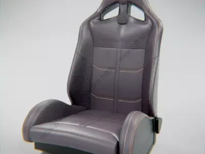 Car Seat Free low-poly 3D model purchase