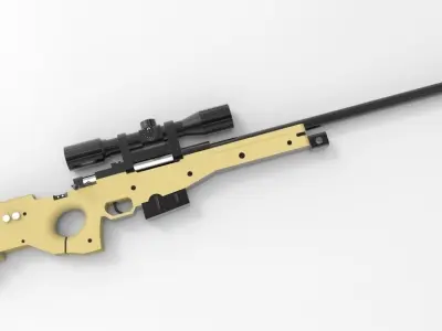 Arctic Warfare Magnum Free 3D model