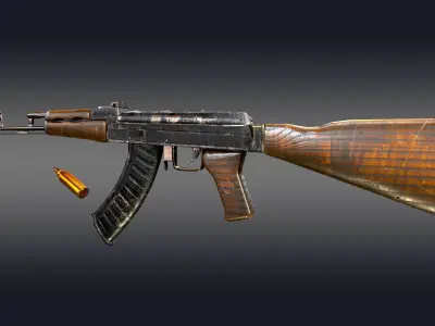 AK-47 Rifle 3D model purchase
