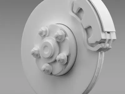 Disc Brake 3D model by CreativeIdeaStudio