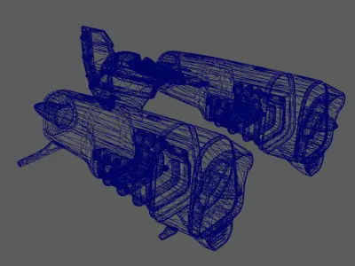 Next generation aircraft Low-poly 3D model