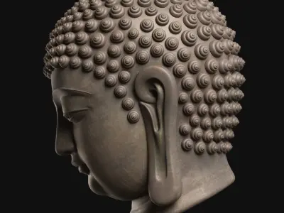 Buddha Head 3D model