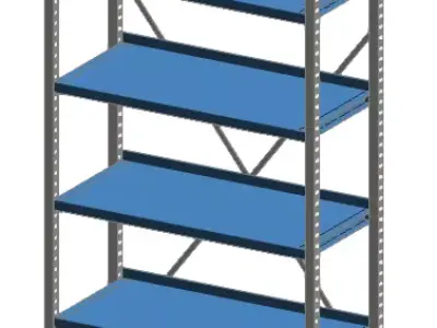 ESTANTERIA DE METAL  3D model