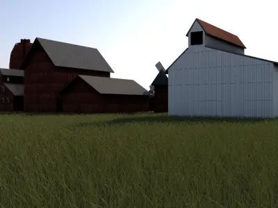 Farm Kit Low-poly 3D model