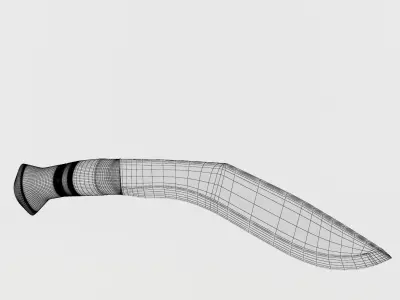 Nepalese Khukuri 3D model