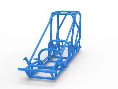 Frame of Dirt Silver Crown Champ car Scale 1 to 25 3D print model