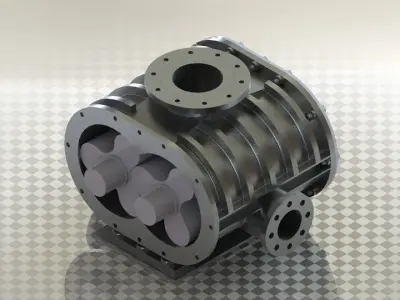 Root blower Free 3D model