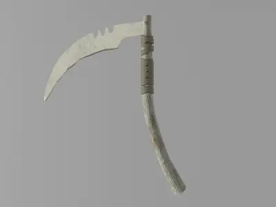 Scythe Low-poly 3D model purchase