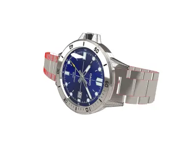 watch silver 3D model purchase