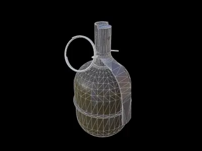 GDR-5 empty grenade Low-poly 3D model