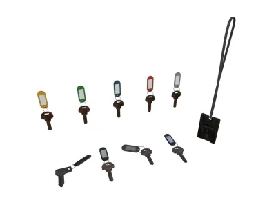 Keys Pack Low-poly 3D model